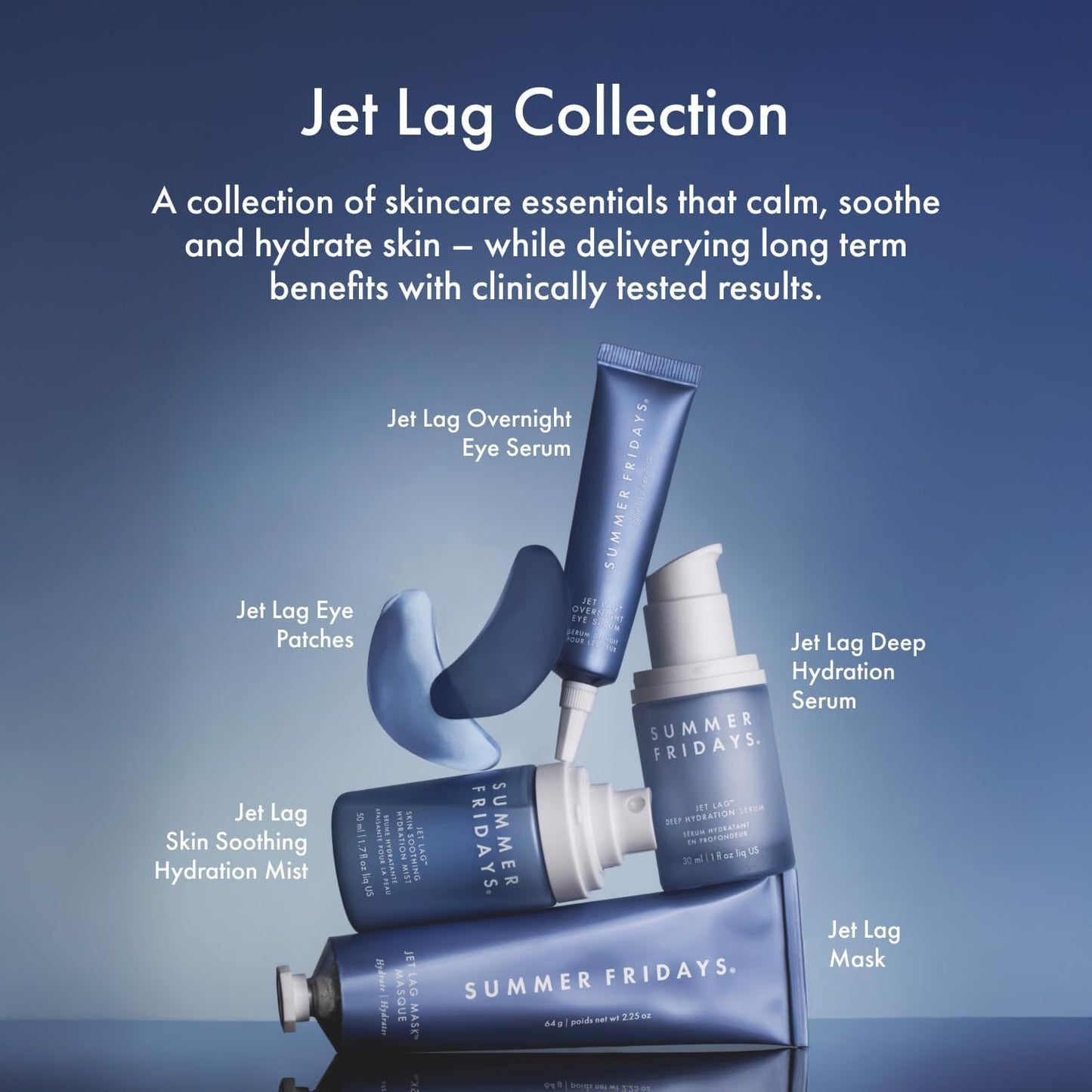 Summer Fridays Jet Lag - Parches hidratantes para los ojos, hidroge...