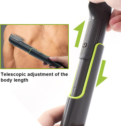 XQSSB Recortador corporal recargable para hombres, afeitado húmedo...