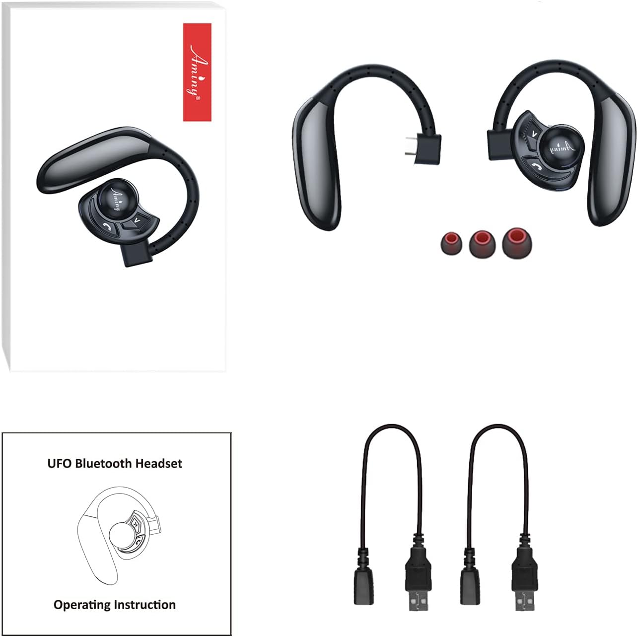 Auriculares Bluetooth inalámbricos Bluetooth compatibles con Android, iPhone, smartphones, laptops, 28 horas de tiempo de reproducción V5.2, auriculares inalámbricos con micrófono con cancelación de ruido