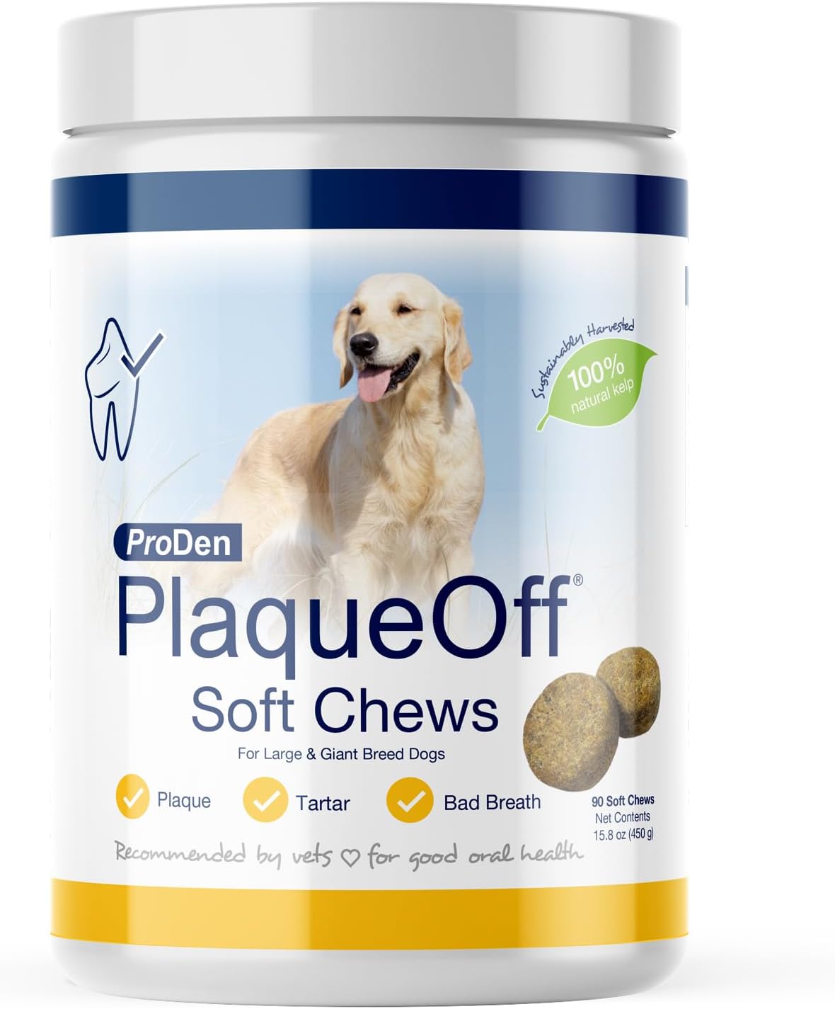 ProDen PlaqueOff Masticables Suaves con Algas Naturales - para Perr...