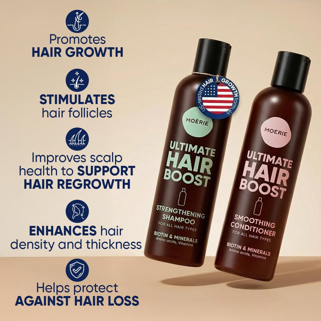 Moerie Champú y acondicionador para el crecimiento del cabello para...