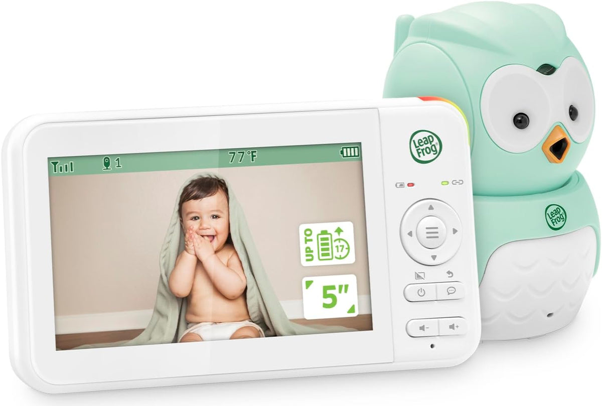 LeapFrog Cámara de monitor de bebé sin WiFi y audio LeapView Twoo,...