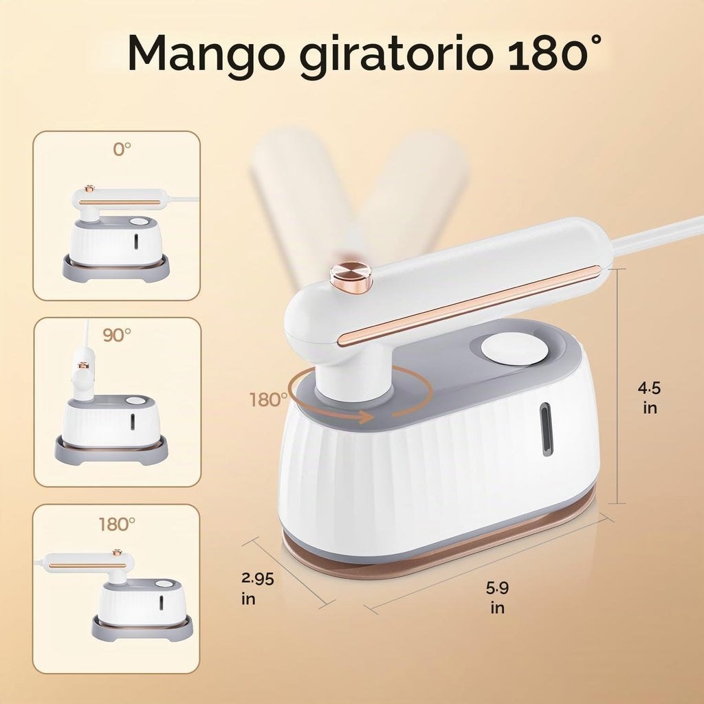 EICORA Vaporizador de mano para ropa, vaporizador 2 en 1 y plancha...