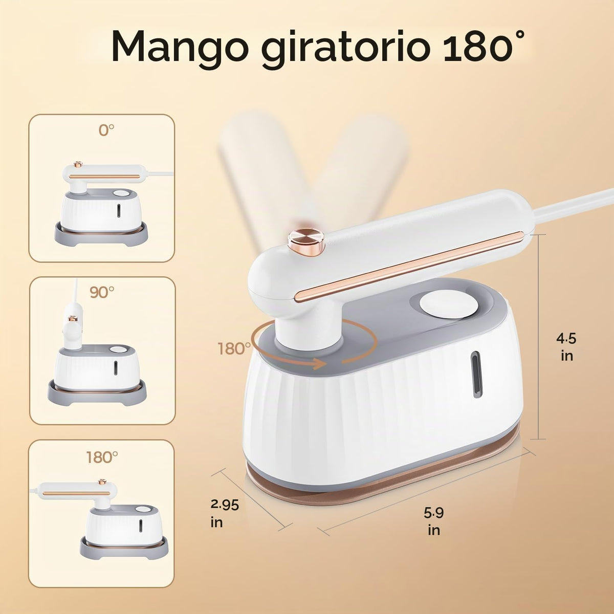 EICORA Vaporizador de mano para ropa, vaporizador 2 en 1 y plancha...