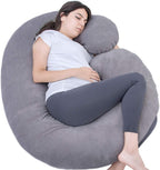 1 MIDDLE ONE - Almohada de embarazo, almohada de cuerpo completo en...