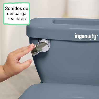 Ingenuity My Size Potty Pro en azul, inodoro de entrenamiento infan...