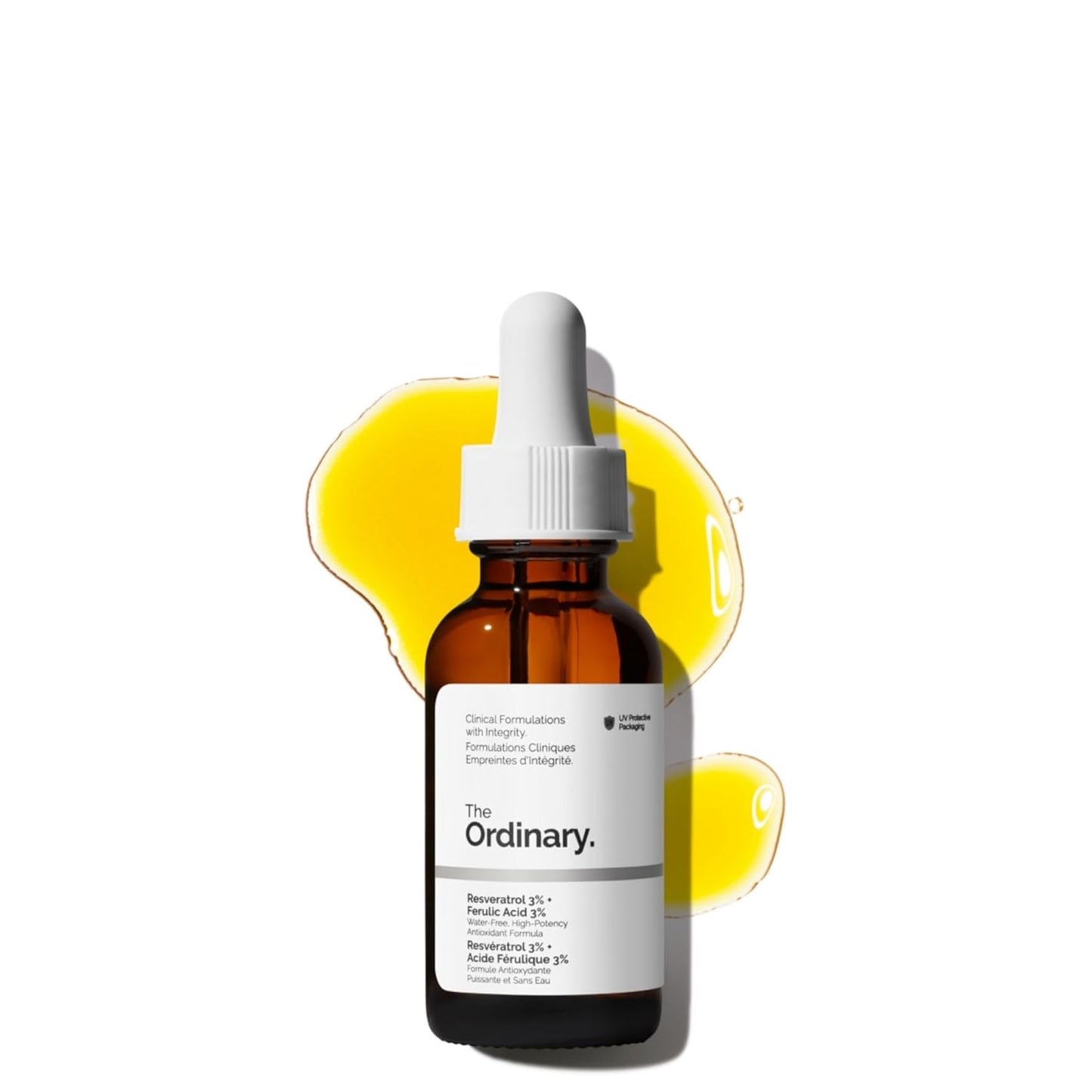 The Ordinary Resveratrol 3% + ácido ferúlico 3%, suero antioxidante para antienvejecimiento, 1 onza líquida