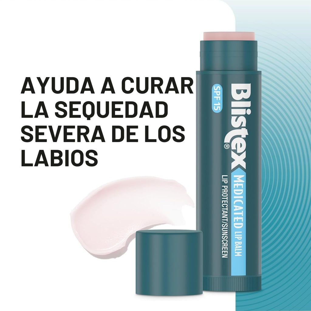 Blistex Bálsamo labial medicado, 0.15 onzas, 3 unidades (paquete de...