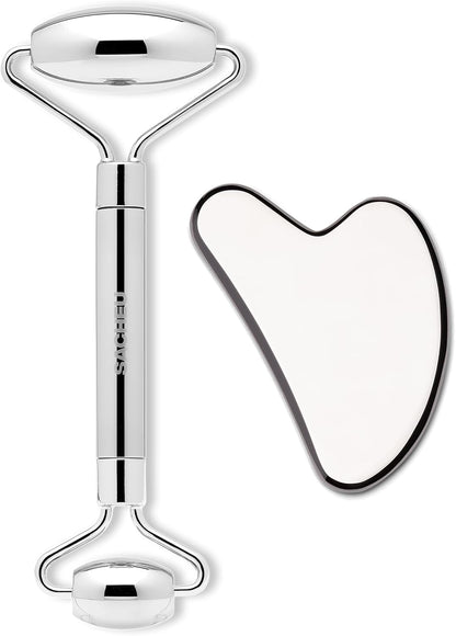 Sacheu Gua Sha Facial Tools - Paquete de raspador muscular de acero...