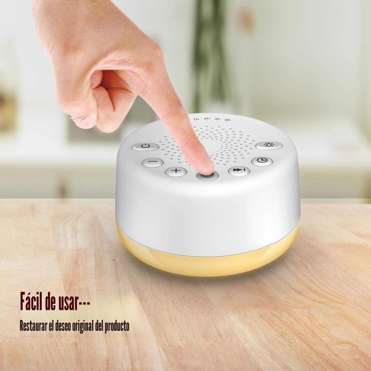 Easysleep - Máquina de sonido con 25 sonidos relajantes y luces noc...