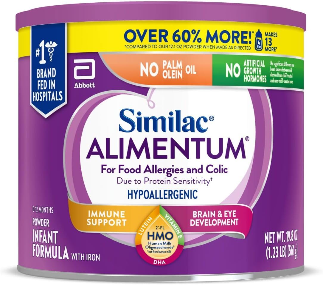 Similac Alimentum con fórmula infantil hipoalergénica 2'-FL HMO...