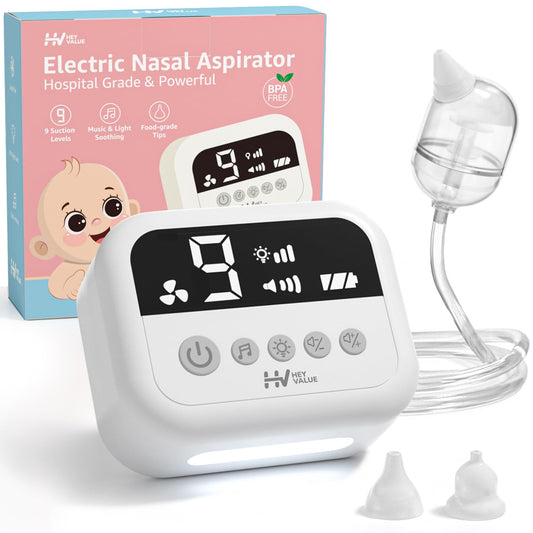 HEYVALUE Aspirador Nasal para Bebé, Ventosa Nasal de Grado Hospital...
