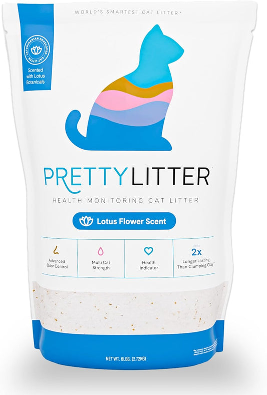 PrettyLitter Arena para Gatos con Monitoreo de la Salud (Flor de Lo...