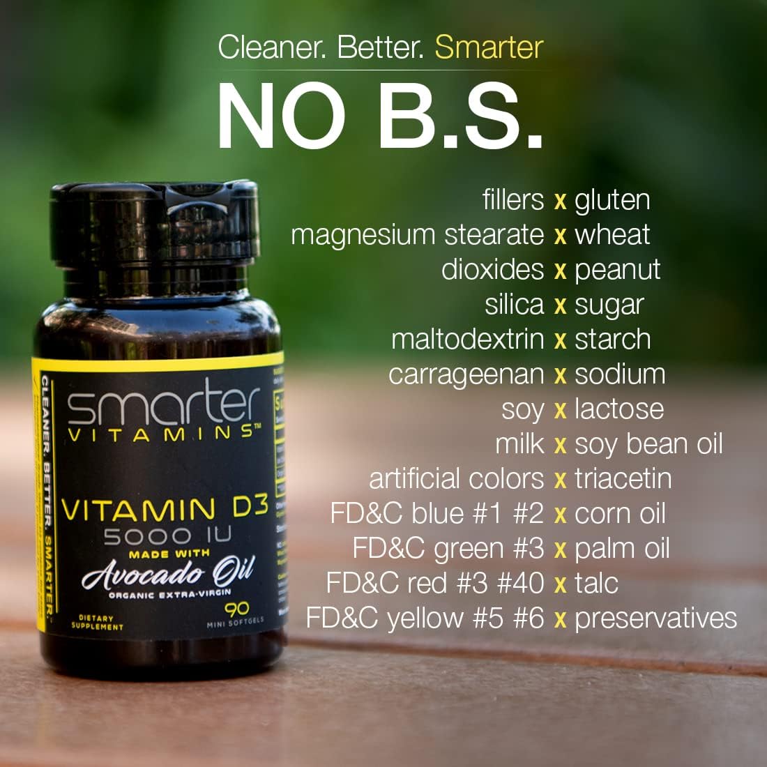 (3 unidades) Smarter Vitamina D3 5000 UI en aceite de aguacate 125m...