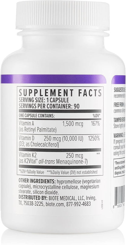 Biote Nutraceuticals - ADK 10 - Inmunidad + Cardiovascular (90 Cáps...