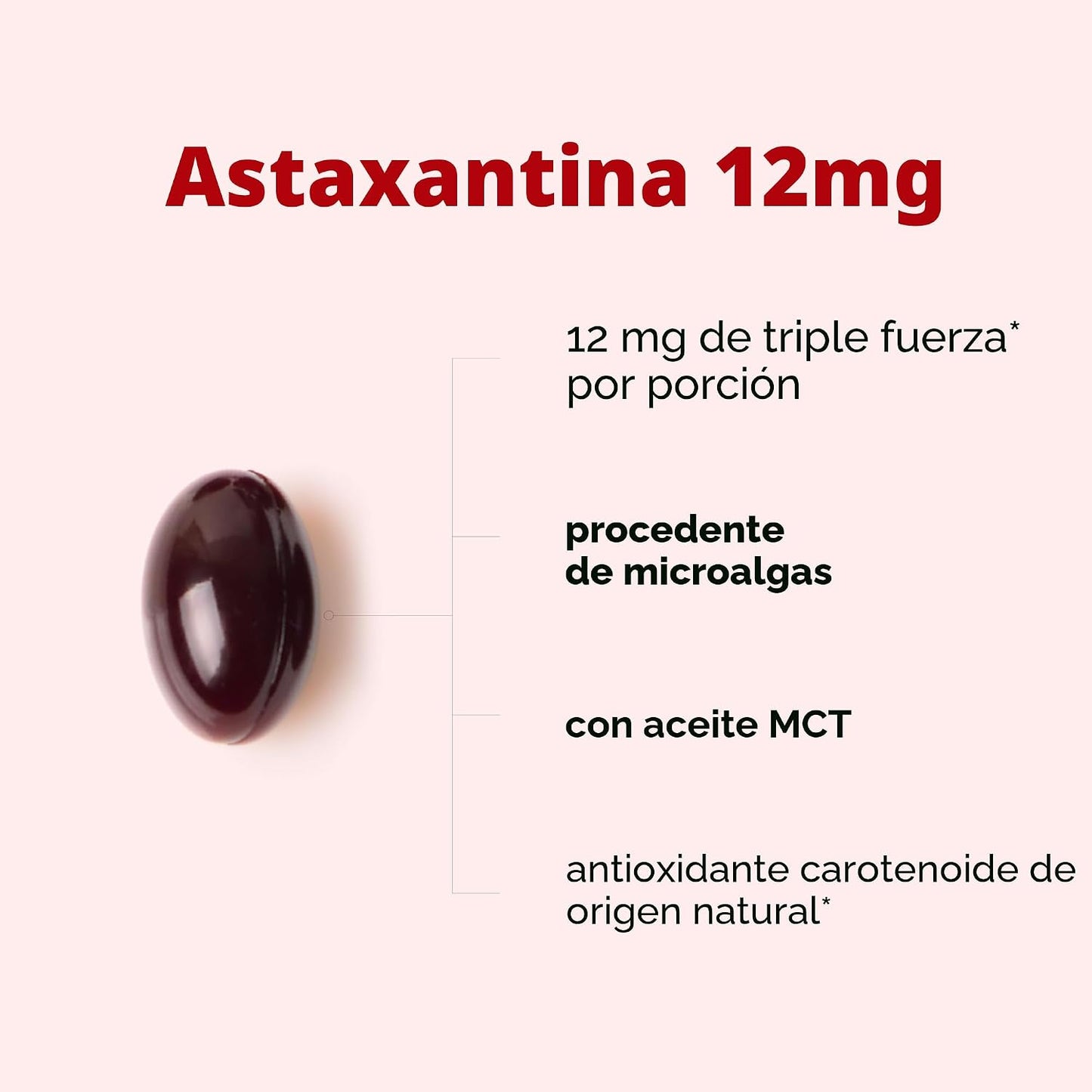 Micro Ingredients Astaxantina de 12 mg con aceite MCT, 90 cápsulas...