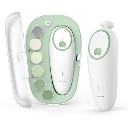 Momcozy Lima eléctrica de uñas para bebé, recortadora de uñas eléct...