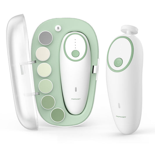 Momcozy Lima eléctrica de uñas para bebé, recortadora de uñas eléct...