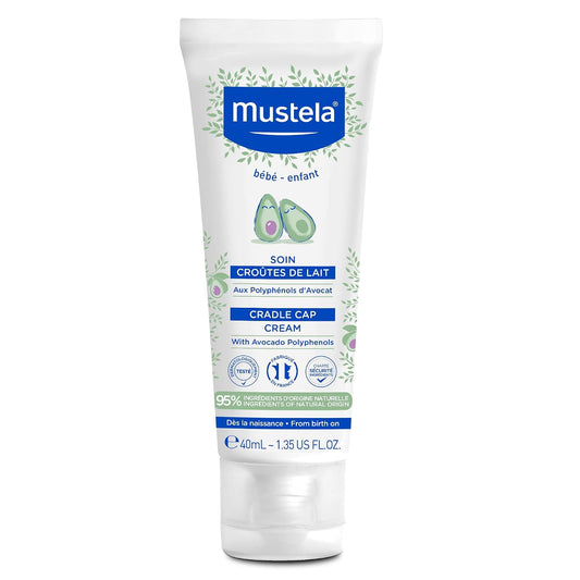 Mustela Baby Cradle Cap Cream - Seguro para recién nacidos - con ag...
