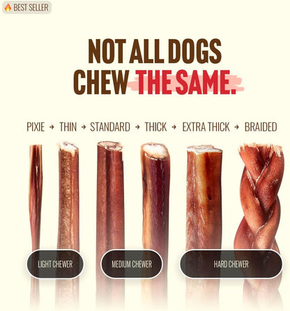 Natural Farm Bully Sticks, sin olor, (6 pulgadas, 12 onzas), empaqu...