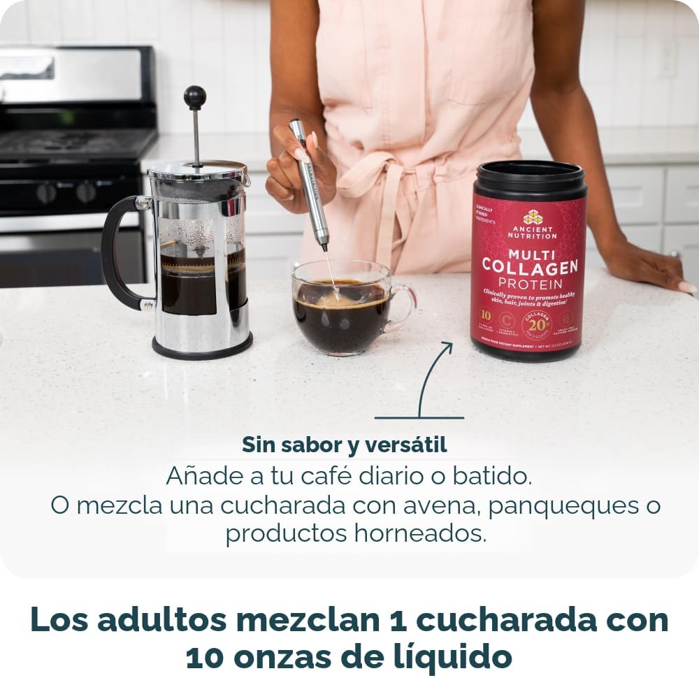 Ancient Nutrition - Péptidos de colágeno en polvo, proteína multi-c...