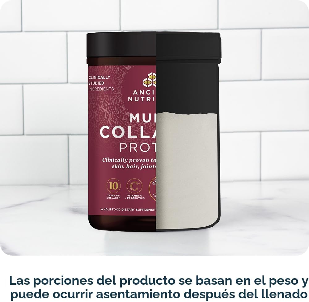 Ancient Nutrition - Péptidos de colágeno en polvo, proteína multi-c...