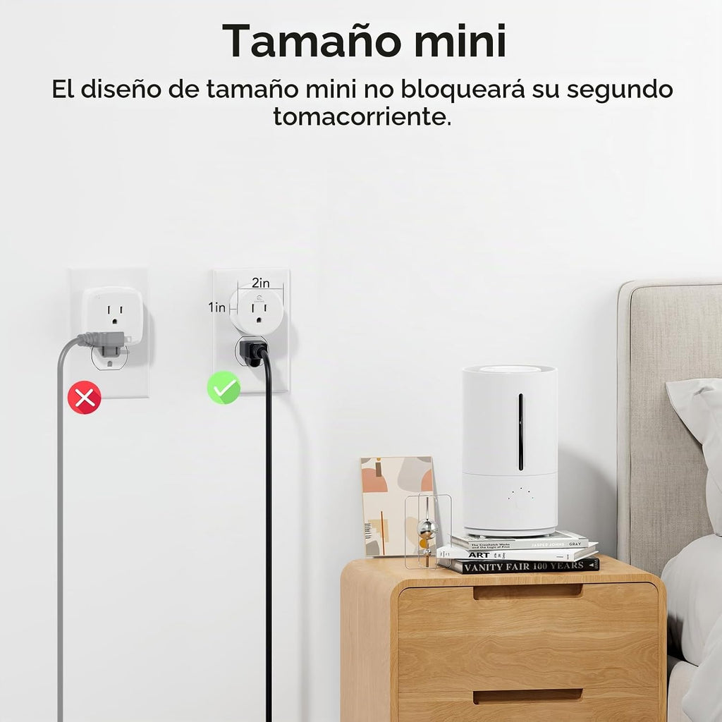 EIGHTREE Enchufe inteligente, toma WiFi para el hogar inteligente c...
