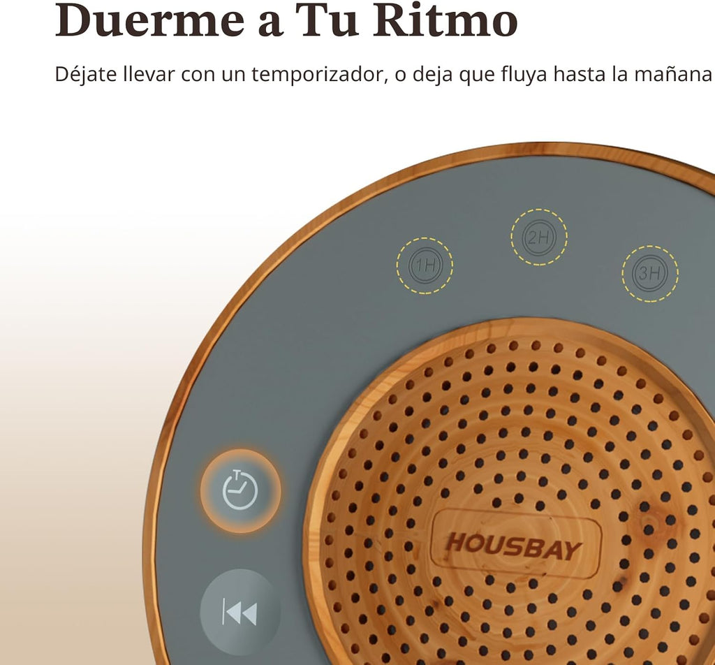 Housbay Máquina de ruido blanco con 31 sonidos relajantes, sonido e...