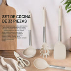 Juego de utensilios de cocina - Utensilios de cocina de silicona -...