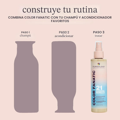 Pureology Color Fanatic - Spray sin enjuague multitarea, 21 benefic...