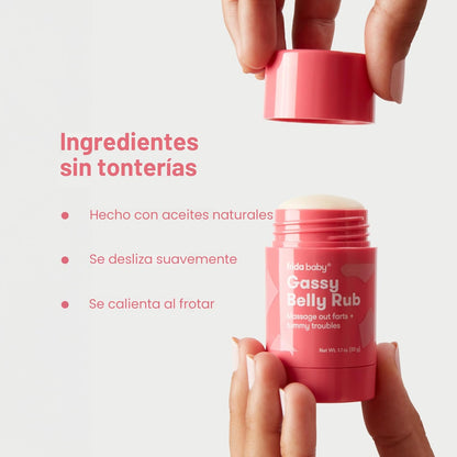 Frida Baby Gassy Belly Rub | Alivio de gases para bebés | Crema de...