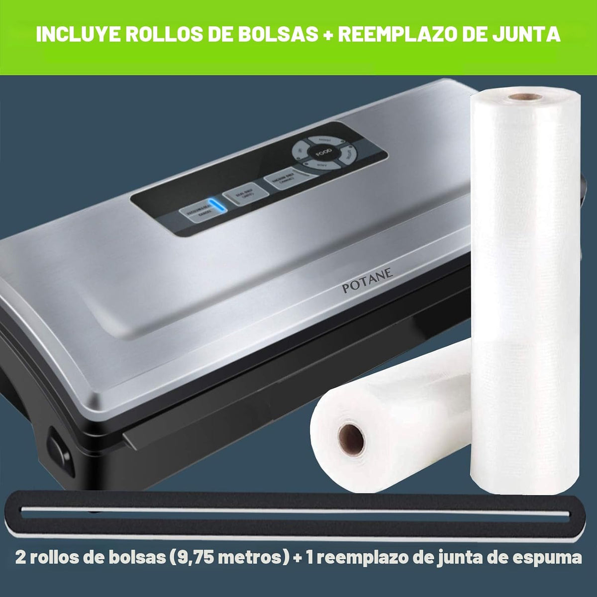 POTANE Máquina selladora al vacío de precisión, potente sellador de...