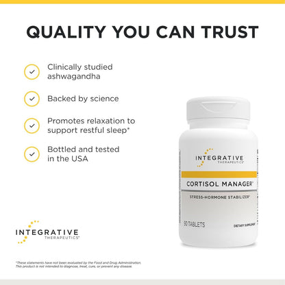 Integrative Therapeutics Regulador de cortisol estabilizador de hor...