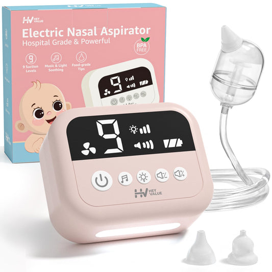 HEYVALUE Aspirador Nasal para Bebé, Succionador de Nariz de Grado H...