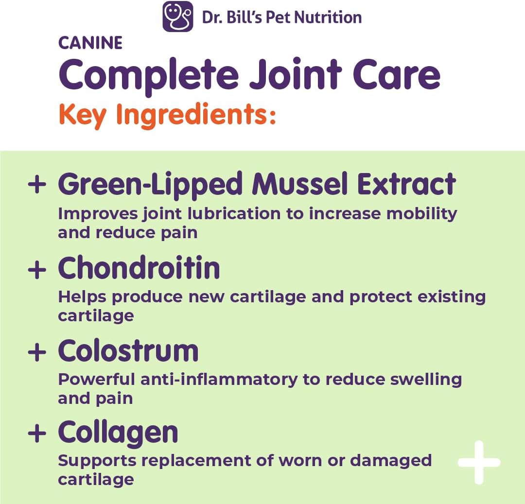 Dr. Bill's Canine Complete Joint Care - Suplemento avanzado par...