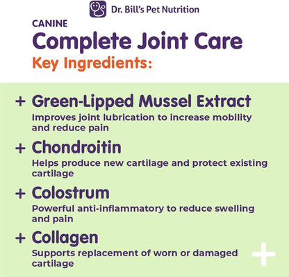 Dr. Bill's Canine Complete Joint Care - Suplemento avanzado par...