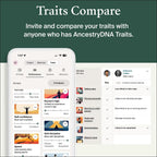 AncestryDNA + Kit de prueba genética de rasgos: rasgos genéticos pe...