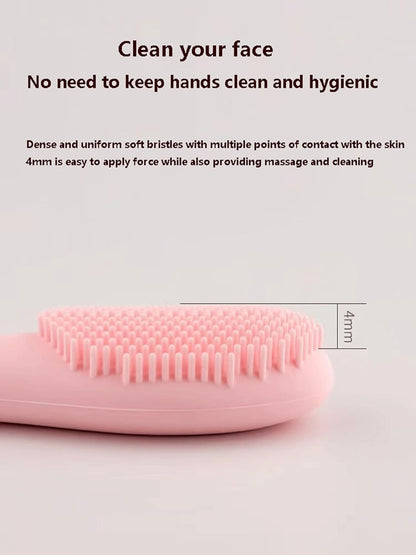 Silicone Facial Mask Brush, 2 In 1 Double Sided Facial Scrubber Bru...