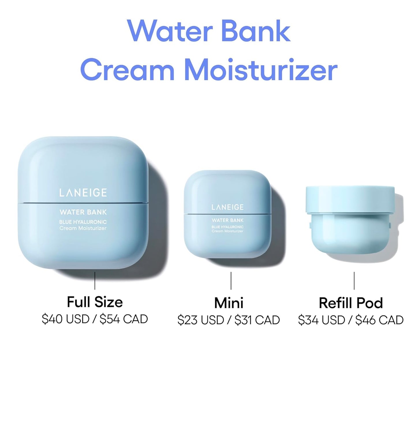 LANEIGE Crema Hidratante Water Bank Azul con Ácido Hialurónico: Cre...