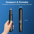 Cortadora de pelo de nariz de precisión: recorte eléctrico seguro y eficiente de 360°, recargable por USB, impermeable, para la nariz, las orejas, las cejas y la barba