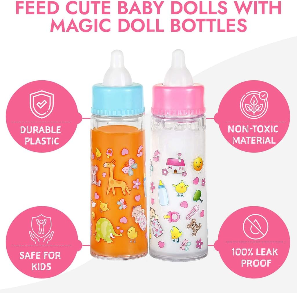 fash n kolor My Sweet Baby - Juego de alimentación para muñecas des...