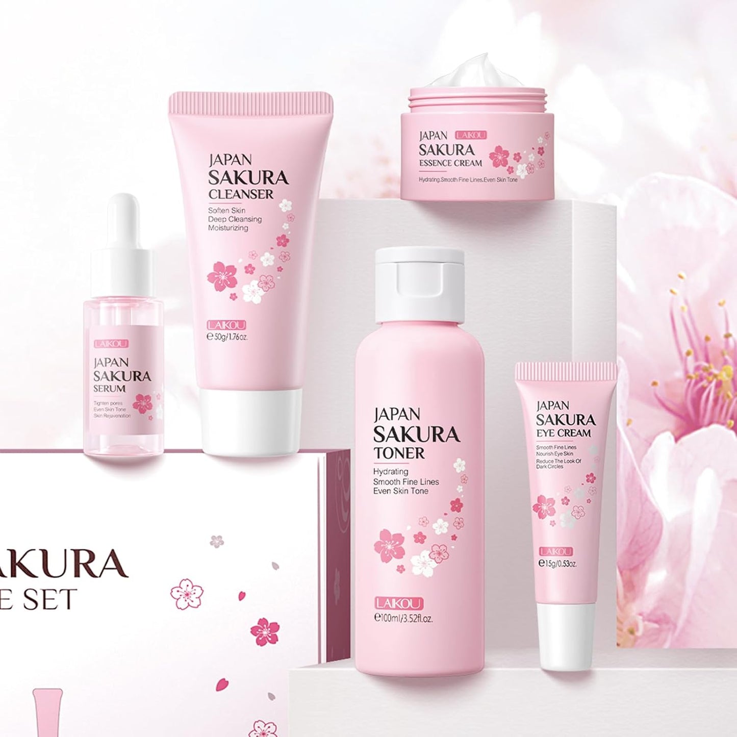 LAIKOU JAPAN SAKURA - Juego de regalo de belleza para mujer, kit de...