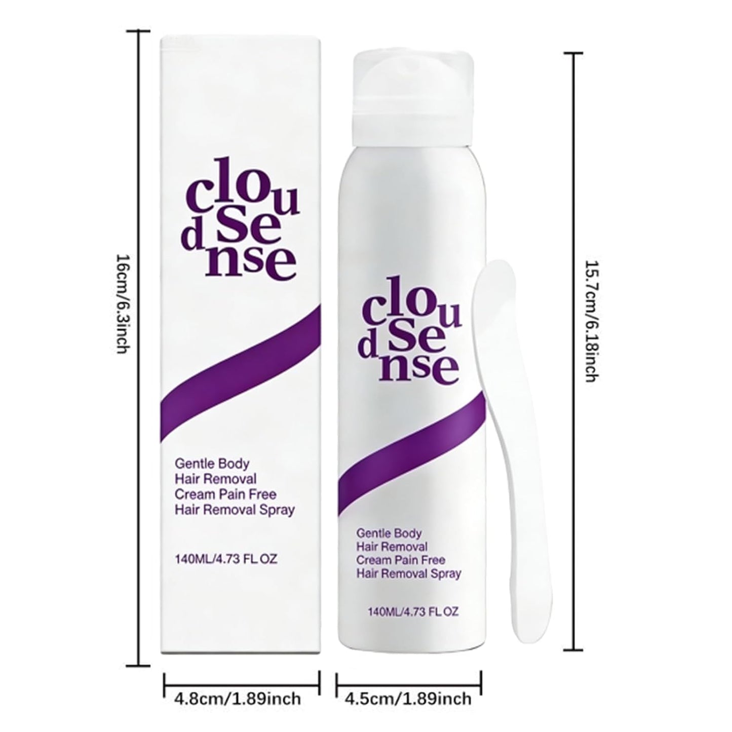 Kit de depilación corporal suave, spray de depilación suave, crema...