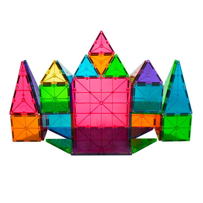 MAGNA-TILES Juego clásico de construcción magnética de 32 piezas, l...