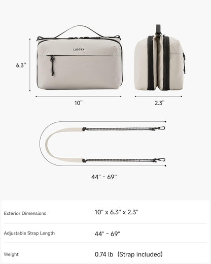 LUGGEX CBX01 - Estuche de viaje organizador de electrónica, bolsa d...