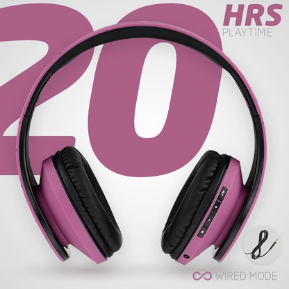 PowerLocus - Audífonos Bluetooth sobre las orejas, auriculares inal...