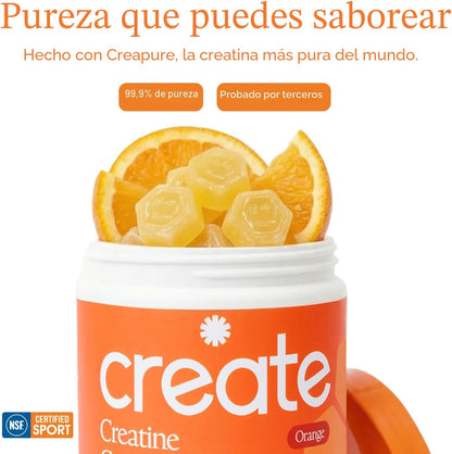 Create Gomitas de Monohidrato de Creatina para Hombres y Mujeres, M...