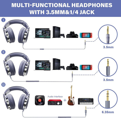 OneOdio - Auriculares con cable para diadema de estudio y mezcla pa...