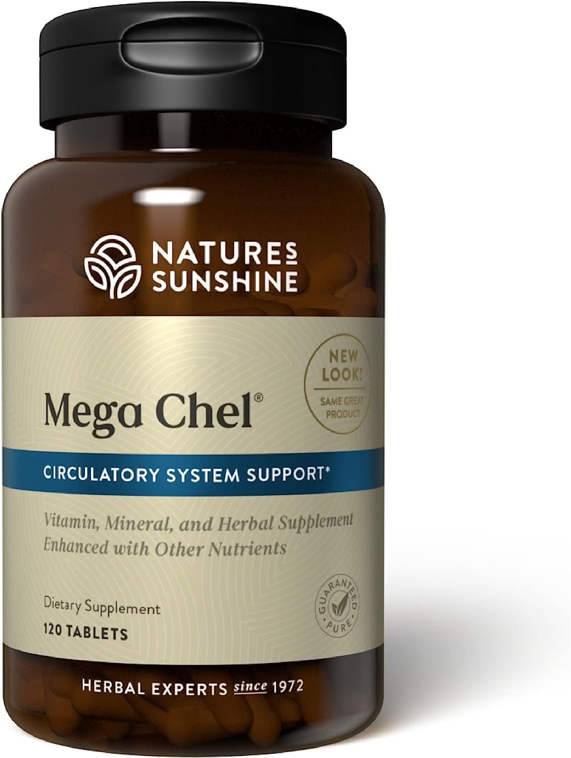 Nature's Sunshine Mega-Chel, 120 tabletas, vitamina completa co...