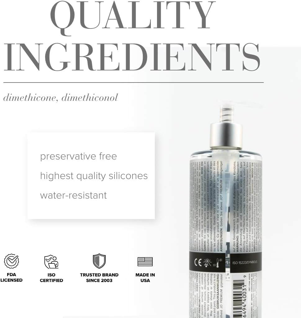 JO Lubricante de silicona premium \u2013 Lubricante personal a base...